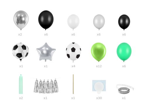 Kit pour guirlande Foot comprenant 53 articles