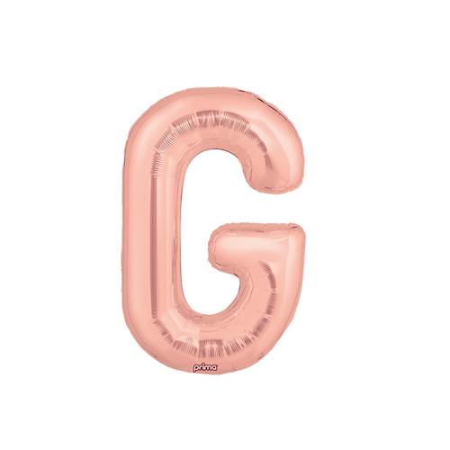 Poche de 2 Alu 16" lettre 'G' Rose Gold - Prima
