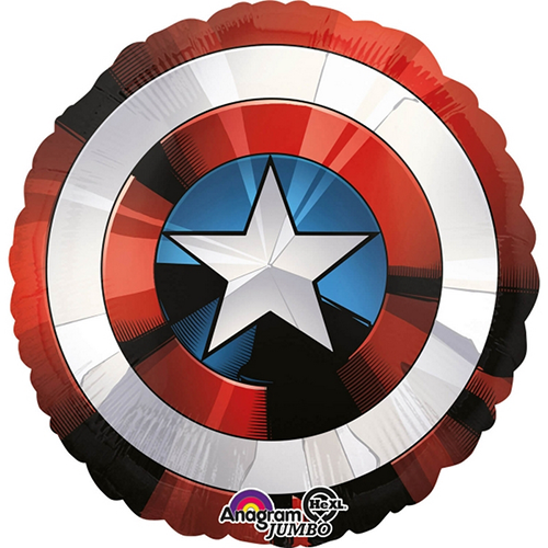 Bouclier Captain America Alu Rond 17" - Licence