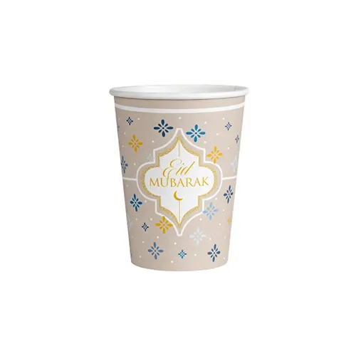 Lot De 8 Verres 250Ml Eid Ramadan 