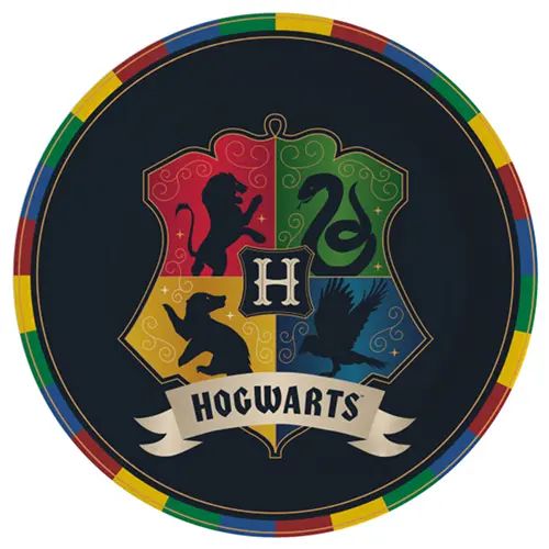 Lot De 8 Assiettes 23Cm Maisons Harry Potter 