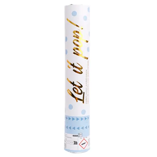 Canon Confettis Papier Rond Bleu 28cm *1 