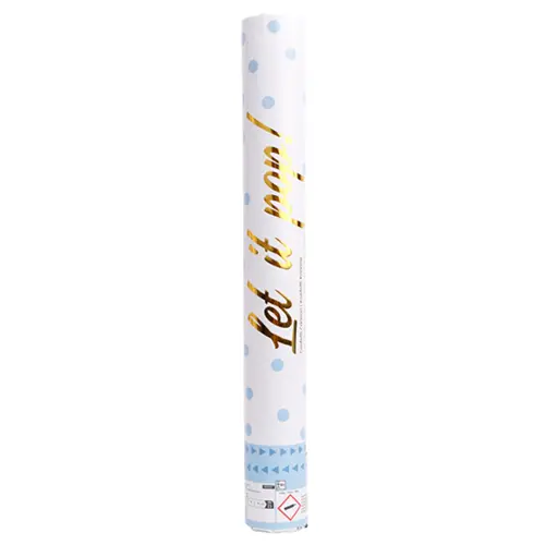 Canon Confettis Papier Rond Bleu 40cm *1 