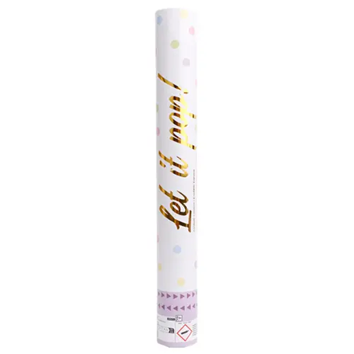 Canon Confettis Papier Rond Assortis Pastel 40cm *1 