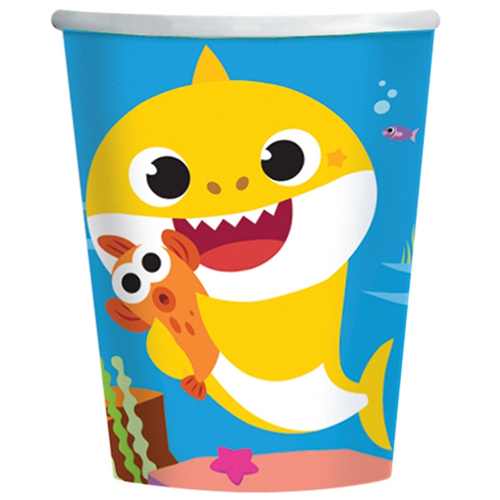 Lot De 8 Verres 250Ml Baby Shark 