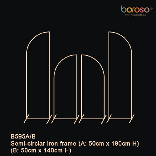 Structure Demi-Porte Gold 190Cm – Borosino 