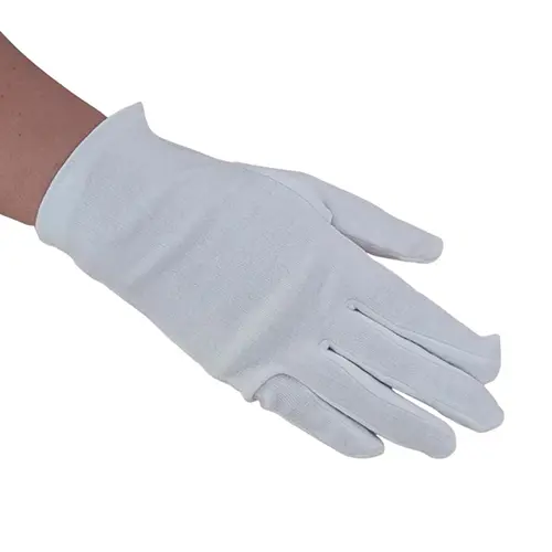 Gants Coton Blanc Taille L (Vrac)