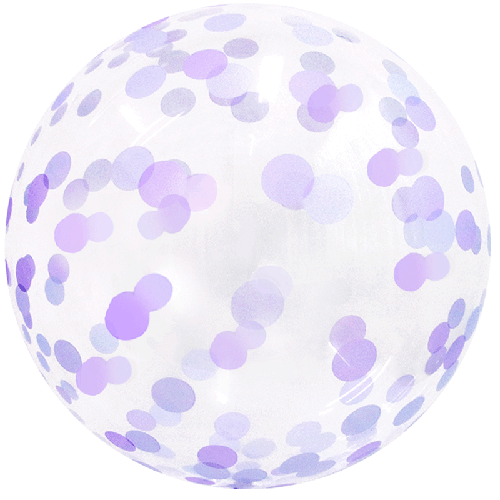 Confetti Bubble 18" Violet - FDS
