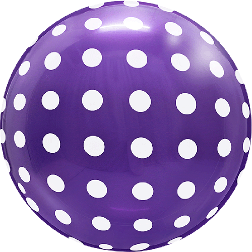 Dots Bubble 18" Violet Opaque - FDS