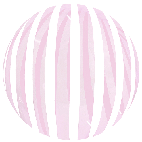 Stripe Bubble 18" Cristal Rose - FDS