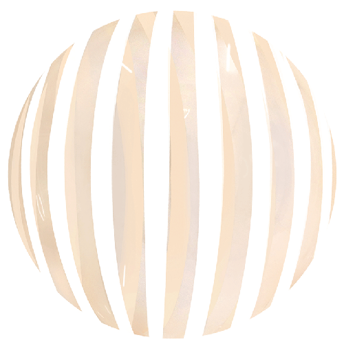 Stripe Bubble 18" Cristal Orange - FDS