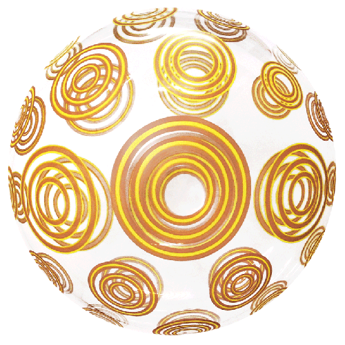 Printed Bubble 20" Doré Swirls - FDS