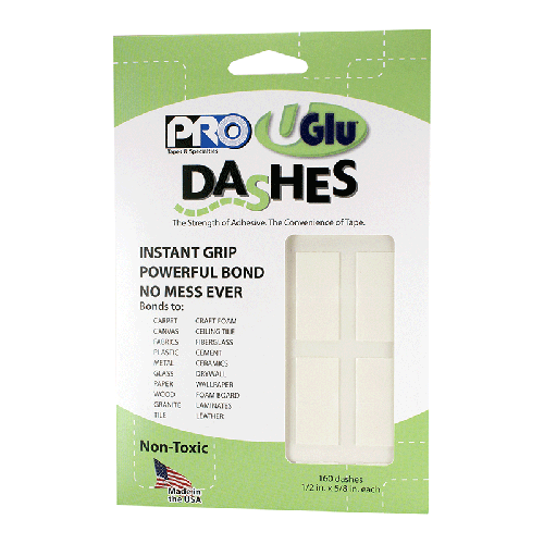 Uglu600 Dashes Sheet 1/2 Inches X 5/8 Inches