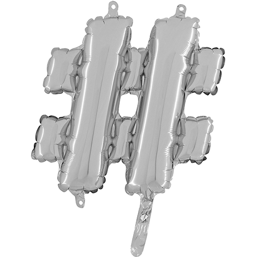 Hashtag  Argent 14"  - Grabo
