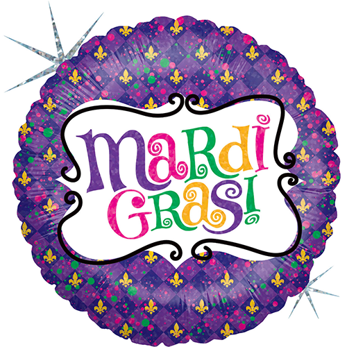 Mardi Gras  Celebration Holo 18" - Grabo - FDS