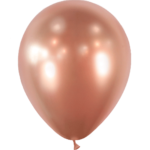 25 Ballons 12" Doré Rose Brillant - Balloonia