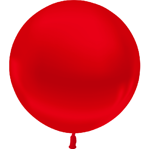 1 Latex Metal Rouge 2' (60Cm) Vrac - Balloonia