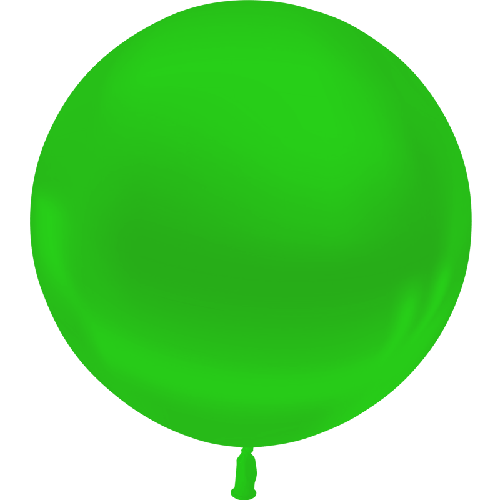 1 Latex Metal Vert 2' (60Cm) Vrac - Balloonia
