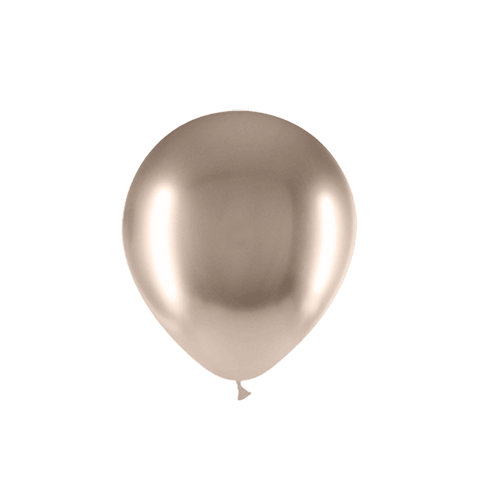 100 Ballons Brillant 5" Beige - Balloonia