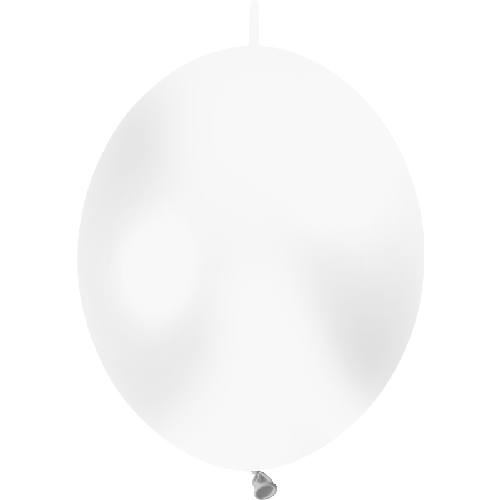 100 Ballons Deco Link 6" (15Cm ) Standard Blanc - Balloonia