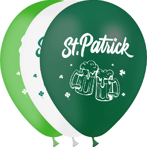 10 Bal Latex Hg112 St-Patrick (1F) -Balloonia