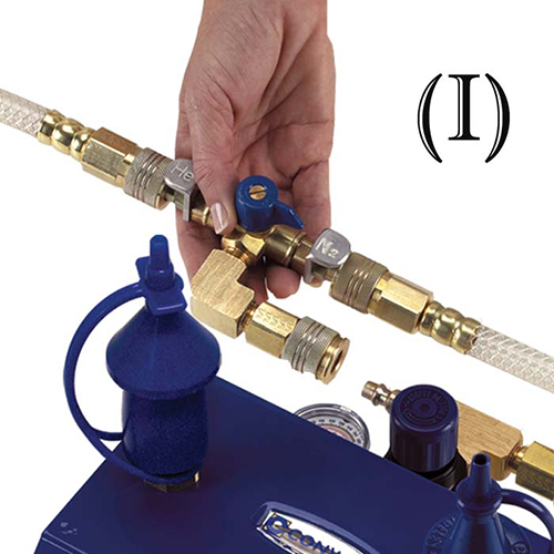 Helium/Nitrogen Quick Switch pour dual split