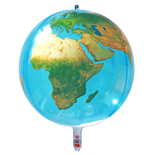 Orbz 22" Clear Earth