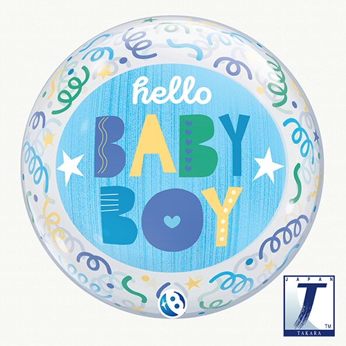 Bubble Baby Boy Streamers 22" - Takarakosan
