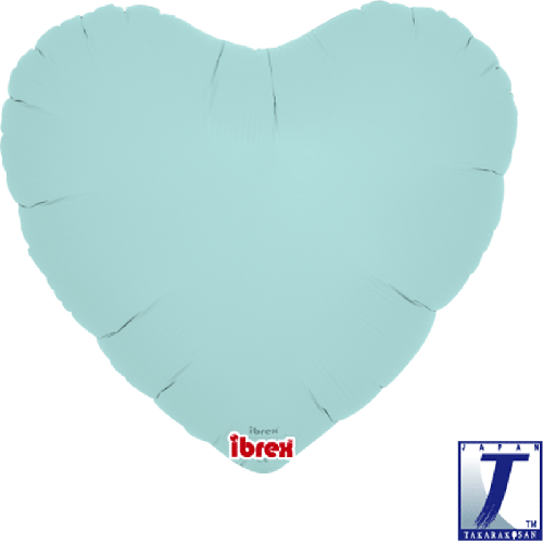 14" Coeur Pastel Bleu