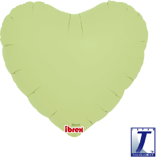 14" Coeur Pastel Vert