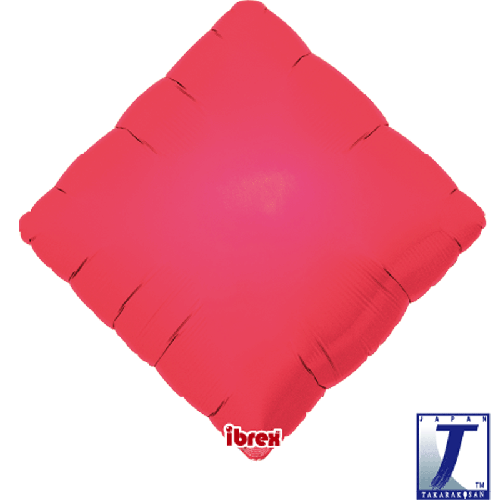 14" Losange Metallic Rouge