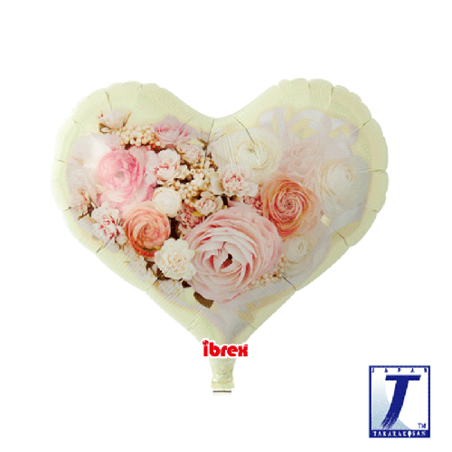 14" Jelly Heart Ivoire Princess Bouquet - Takarakosan