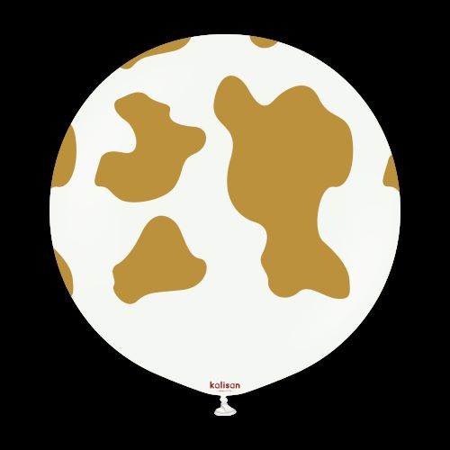 24" Safari Country Cow Blanc imp Or 1 Bal- Kalisan FDS