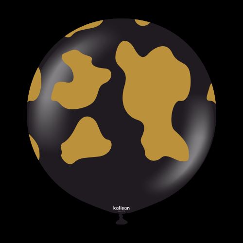 24" Safari Country Cow Noir imp Or 1 Bal- Kalisan FDS