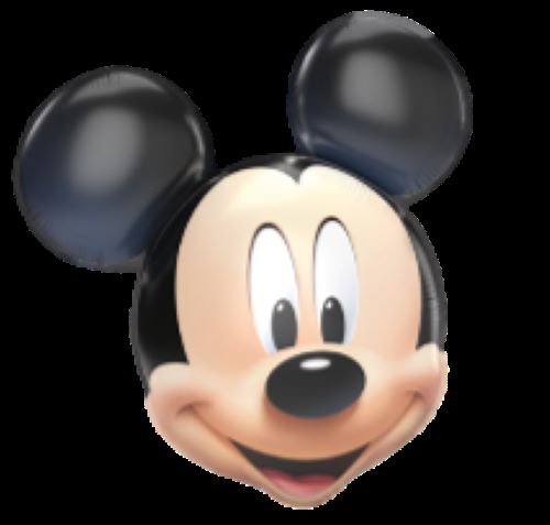 Alu Forme Tete de Mickey de 79x73cm - Licence