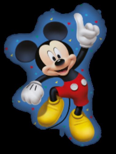 Alu Forme Mickey de 97x60cm - Licence 