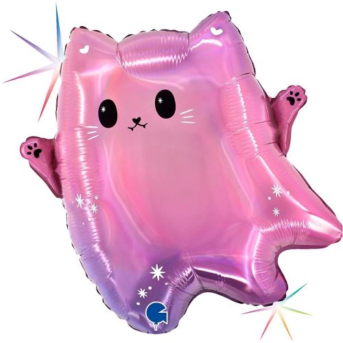 Chat fantôme KAWAII 18" Forme - Grabo 