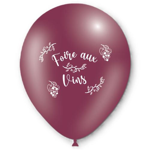8 Ballons Hg112 Foire au vin p49 12" 1 face - Balloonia 