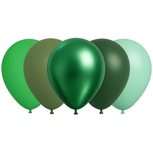 25 Ballons 30cm Camaïeu de verts