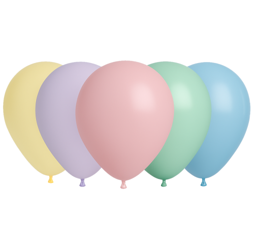 25 Ballons 30cm Assortiment Pastel