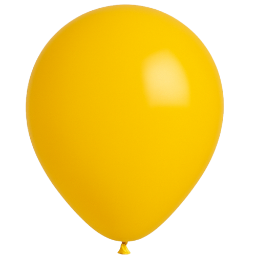 25 Ballons 13cm Jaune soleil