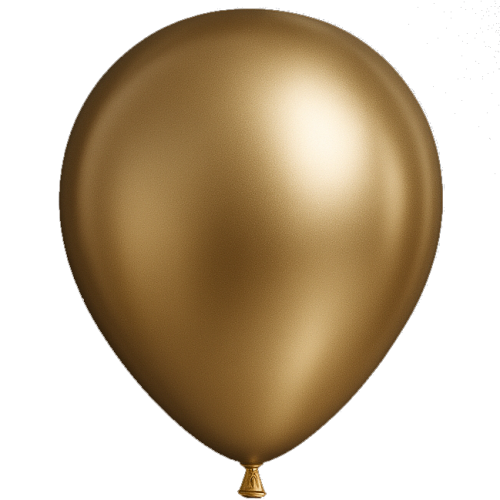 25 Ballons 13cm Miroir Champagne