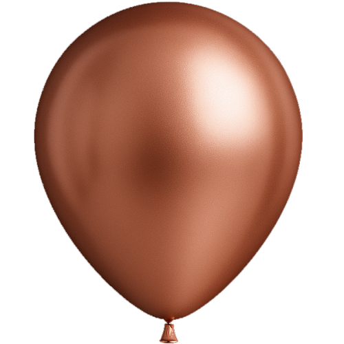 25 Ballons 13cm Miroir Rose gold