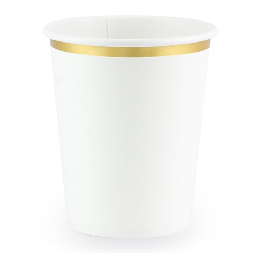 Lot De 6 Verres 260 ml Blanc ( Carton )