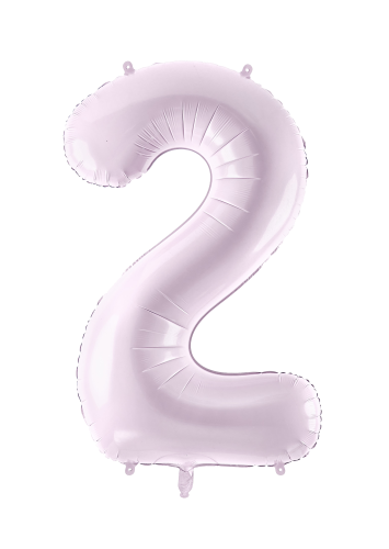 1 Alu Chiffre "2" Violet 28" ( 72cm )  