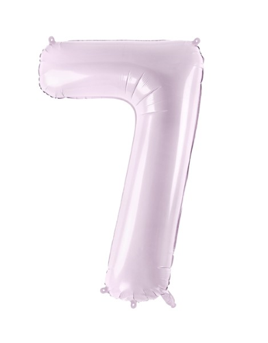 1 Alu Chiffre "7" Violet 28" ( 72cm )
