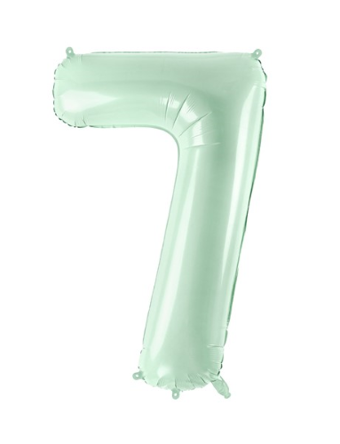 1 Alu Chiffre "7" vert 28" ( 72cm ) 