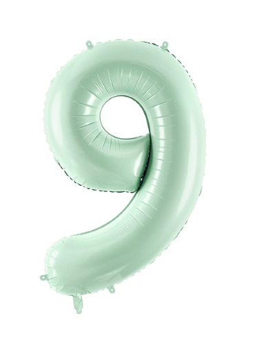 1 Alu Chiffre "9" vert 28" ( 72cm )  