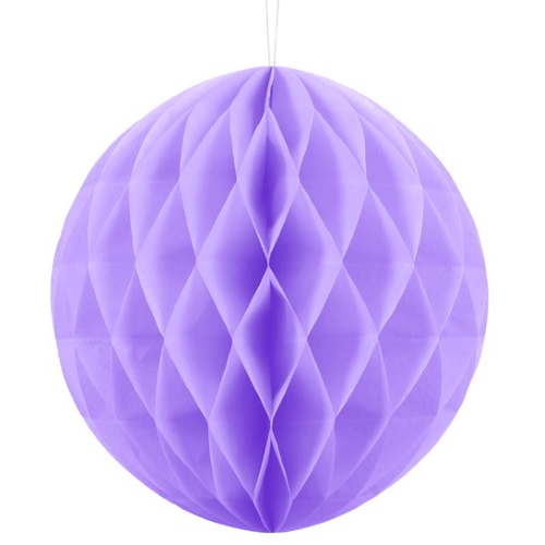 Boule Alvéolée décorative de diamètre 10cm Violet
