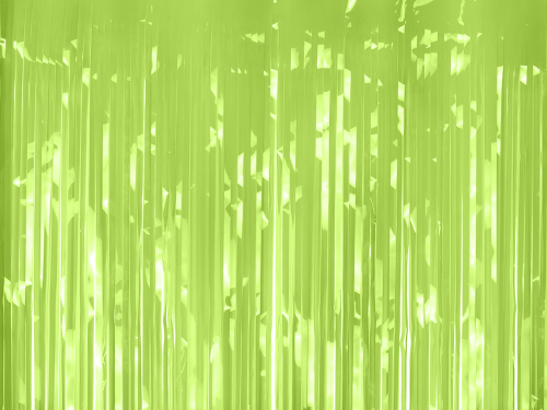 Rideau à Frange Pastel Vert de largeur 100cm et hauteur 200cm   